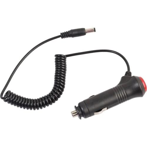 5.5x2.1mm Car Repairment Cable to Car Male Cigarette Lighter Power Supply Adapter Spring Flxible Cable Wire with Switch Fuse