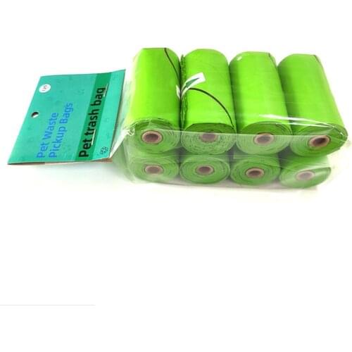 Pet Dog Poop Bags Earth-Friendly 10/12 Micron Large Cat Waste Bags Doggie Bag Green Black Orange Pink Color Garbage Bags