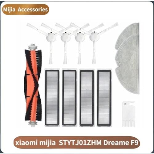 Original Dreame D9 Trouver Finder RLS3 Seitenbürstenmop Hauptbürstenabdeckung Filter Staubsauger Teilepaket