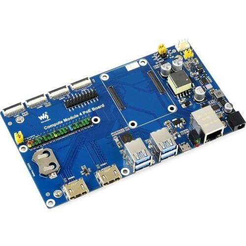 Raspberry Pi Compute Module 4 IO Board With PoE Feature, for all Variants of CM4,Compute Module 4 PoE Board