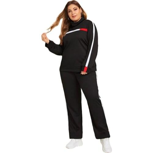 Matching Outfits Autumn Fall Clothes 2021 Winter Outfits for Women Two Piece Pants Set Plus Size Clothing Plus Size Conjuntos