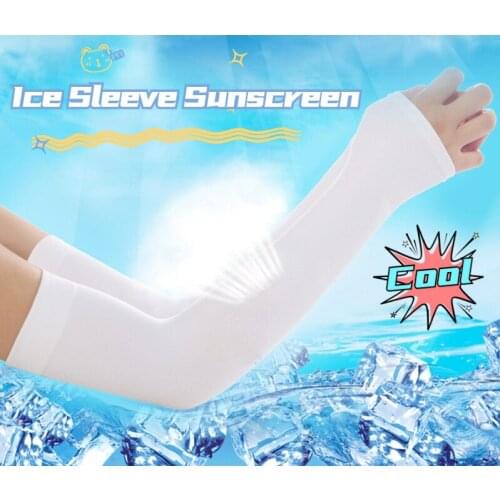 3PCS Ice Sleeve Sunscreen Womens Ice Silk Sleeve Mens Sunscreen Sleeve Cool Summer Sunscreen Sleeve Detachable Sleeves