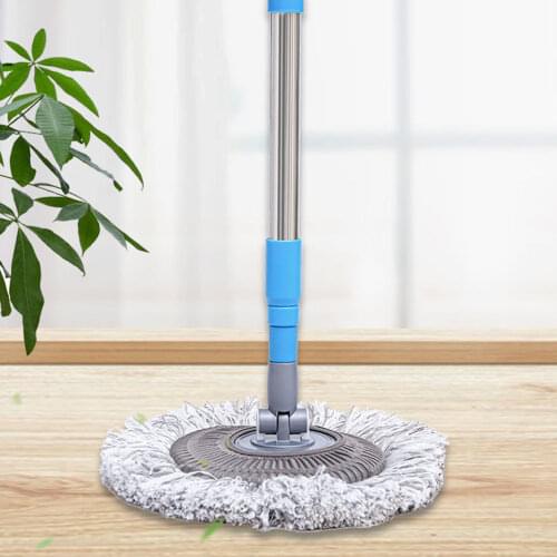 Kitchen Suction Horizontal Plate Mop 360 Degree Rotating Chenille Mop Stainless Steel Telescopic Rod Mopping Mop Wall Window Mop