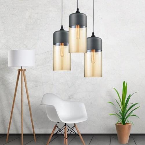 Kitchen Glass Pendant Light Bar Modern Pendant Ceiling Lamp Room Lighting Fixtures Home Vintage Industrial Pendant Lights Living