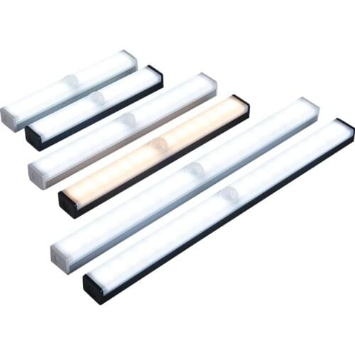 Smart LED Light Bar Human Body Induction Cabinet Lamp Wireless Closet Light White Warm Lighting Night Light 15cm/21cm