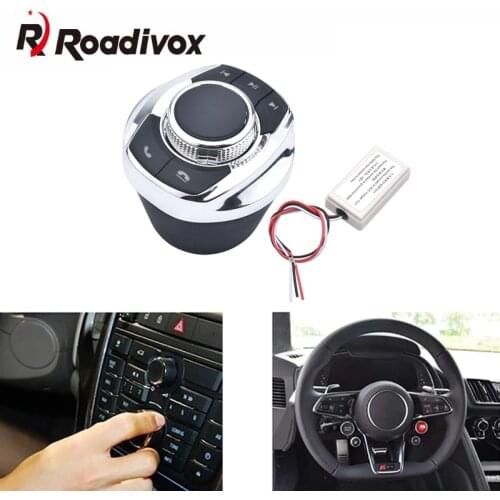 Universal Car Steering Wheel Button Smart Control Switch Auto Radio Remote Button Android GPS Multimedia Navigation 8 Keys LED