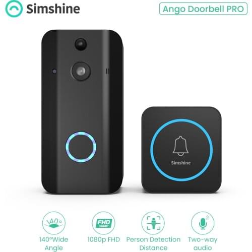 Simshine Smart Home Video Doorbell Wifi Camera Wireless Doorbell Call Intercom Video-Eye for Ring Phone Home Security HD Cameras