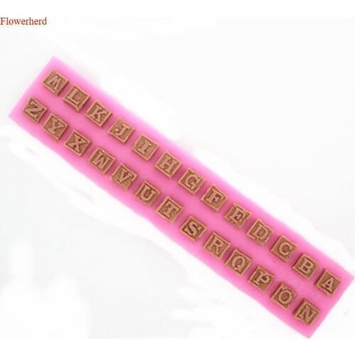 Capital Letter Fondant Cake Silicone Mold Handmade Soap Mold DIY Chocolate Biscuit Mold Cake Decorating Tools Baking Tools