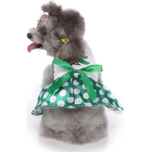 Pet Dog Christmas Princess Dress Cute Snowflake Pattern Puppy Skirt Dogs Clothes Pets Festival Party Costumes
