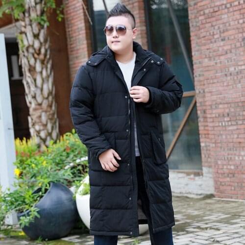 New Oversize XL-9XL 10XL Winter jacket 2018 Mens Winter brand Thickening Long Casual Suede jacket Mens jacket 175kg