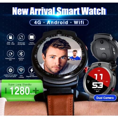 1.6 inch HD screen 4G Smart Watch GPS sport smartwatch LTE SIM card 3GB 32GB support APP download wifi smart watches men Android