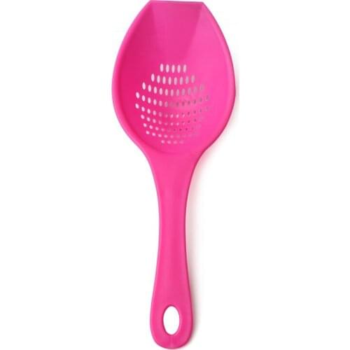 1PC 32.8cm Scoop Colander Nylon Spoon Strainer Non-toxic Durable Nylon Drain Kitchen Accessories Strainers Kitchen Tools OK 0280