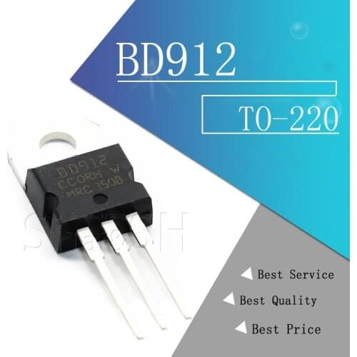 10pcs/lot Darlington transistor BD912 100V / 15A TO-220 new original
