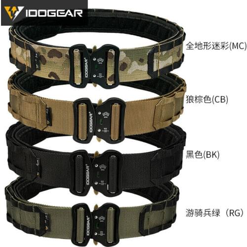 2 inch Quick Release Metal Buckle MOLLE Tactical Belt Combat Hunting S / M / L