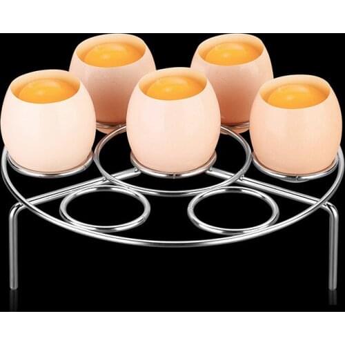 304 Stainless Steel Steam Egg Rack Household Multifunctional Round Kitchen High-Foot Waterproof Steam Egg Rack Creative Steamer