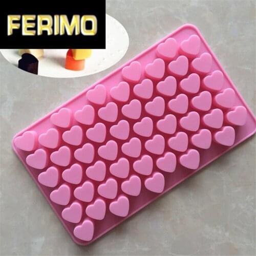 55 Hole Silicone Mold Heart Shape Mold Cake Cookie Decorating Tools Chocolate Soap Mold Hot