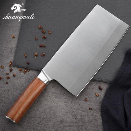 8 inch Chinese Utility Chef Knife 5CR15MOV Stainless Steel China Chef Knife Home Kitchen Cook Cleaver Vegetable Slicing Knives