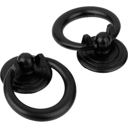 8pcs Antique Metal Door Handle Pull Ring For Home Kitchen Furniture Decor
