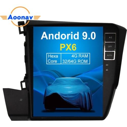 AOONAV 10.4 inch car DVD player vertical screen for Honda Civic 2012+ car GPS navigation multimedia player