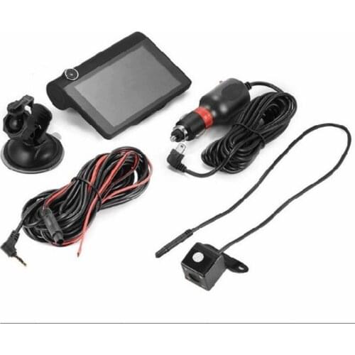1080P Car DVR 4"Dual Lens Dash Cam Front and Rear Video Recorder Camera