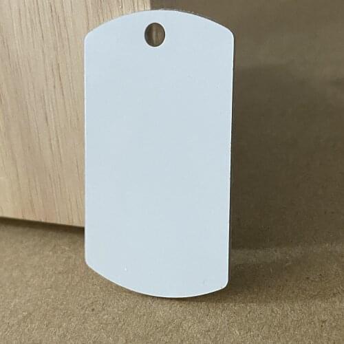 Free Shipping Necklace Collar Tags Sublimation Blank Militray Dog Tags Pet Pendant Hot Transfer Printing DIY Plates