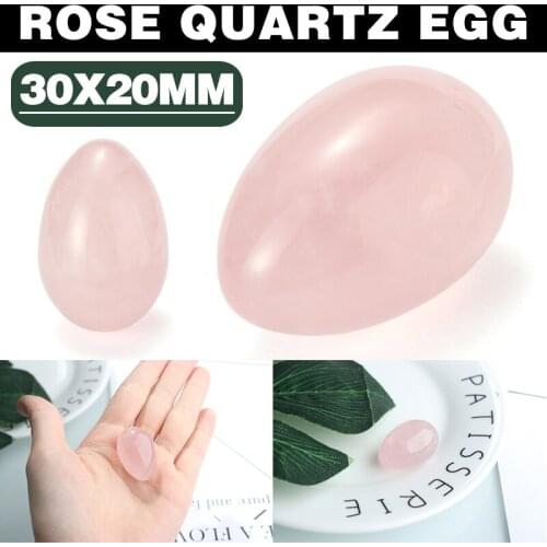 Mayitr Massage & Relaxation Home Decoration Crafts Rose Quartz Egg Crystal Ball Magic Healing Sphere Gem Stone