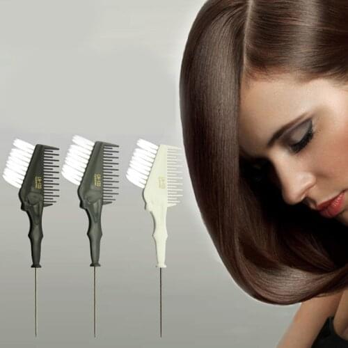 Hair Dye Comb Twin Headed Brush Hair Dye Comb with Brush Hair Dye Tool Professional Tint Accessories Headed Brushes Hair Salon