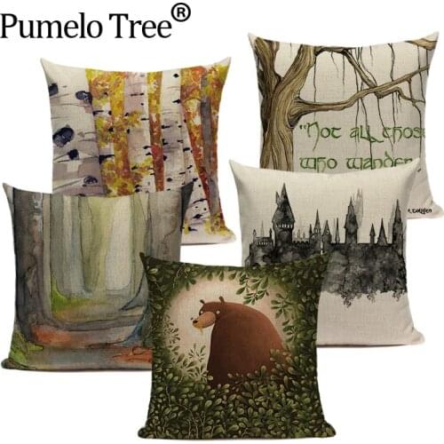 Creative home animal throw pillows Green cushions decorative Custom cover cushion rainforest home cushions Dropshipping cushion