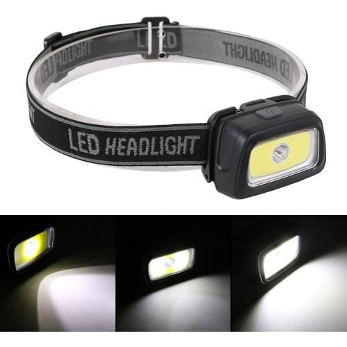 3 Modes Mini Headlamp LED Torch Flashlight Portable Camping Working Light Outdoor Emergency Light White Light Lantern Dropship