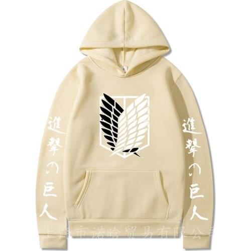 Japanese Anime Attack on Titan Attack on Titan Two-dimensional Peripheral Printing Hooded Sweater Mens New Style Cosplay