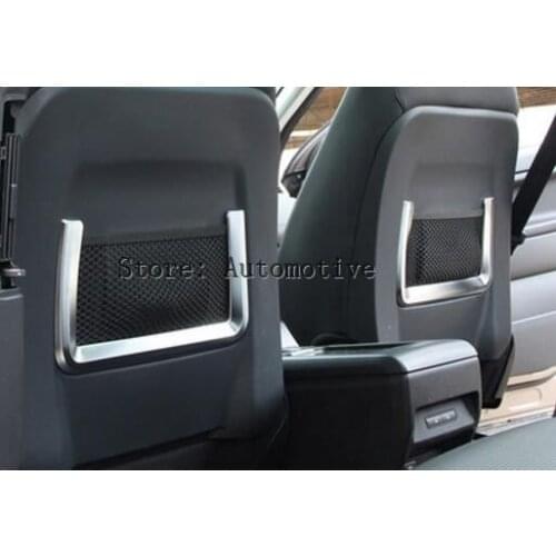 For Land Rover Range Rover Evoque 2012-2017 Car-styling ABS Chrome Interior Seat Back Frame Cover Trim Accessories Set of 2pcs