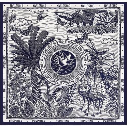 New 90cm Woman Silk Scarf High Quality Twill Satin Printing Redbreast Lady Kerchief Headband Fashion Scarves Love Quotes