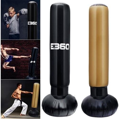 Newly Boxing Punch Bag Inflatable Kickboxing Bag Free-Standing Fitness Target Stand Sandbag for Stress Relieve Sport