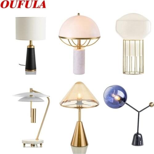 OUFULA Modern Ceramic Table Lamps For Bedside Variety Design E27 Desk Lights Home LED Decoration Foyer Living Room Hotel