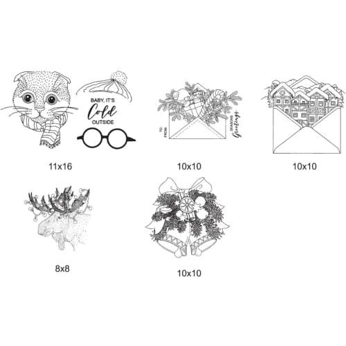 Christmas Clear Silicone Stamp / seal for DIY Scrapbooking / Album Decorative Clear Stamp Sheets A227