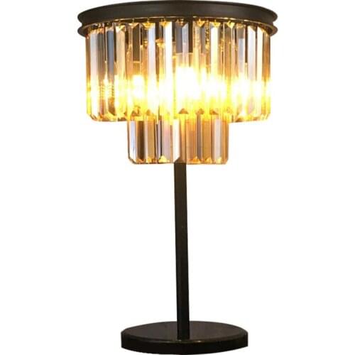 Nordic Glass Metal Table Lamp Retro Living Room Bedroom Bedside Art Desk Light Lighting Fixture TA243