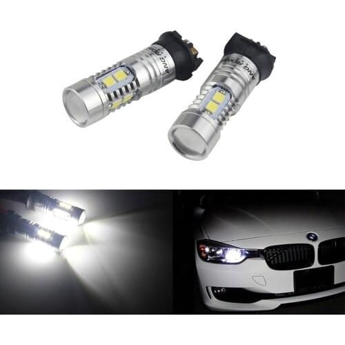 ANGRONG 2x PW24W PWY24W LED Turn Signal Light Daytime Running Light DRL For VW Golf Passat Volvo Ford Fusion (CA211x2)