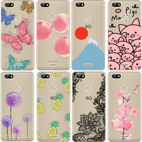 For BQ 5500L ADVANCE Case Ultra Thin Clear Soft TPU Case Cover For bq 5500l advance Case Transparent Couqe Funda