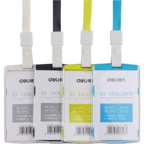 ID card work card vertical card cover IC card hang tag work card public transport hanging rope certificate cover