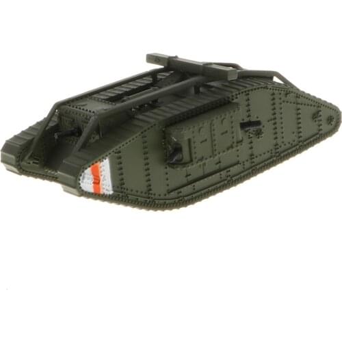 1/100 Simulation Diecast Britain MK. IV Female Tank - WWI Armored Army Vehicle Car Model Toy Soldiers Souvenir