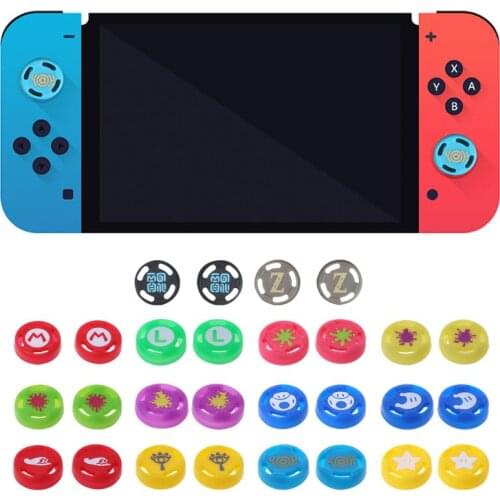 1 Pair Analog Thumb Stick Grips Cap Silicone JoyCon Controller Sticks for Switch NS