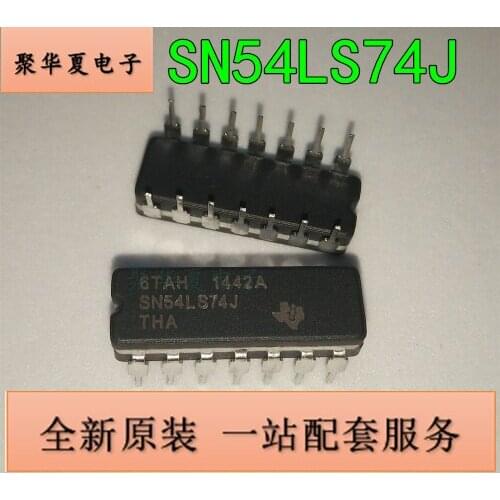 100% New&Original SN54LS74J DIP14 Marking:SN54LS74J SN54LS74 In Stock
