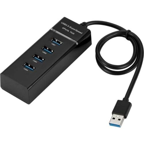 ALLOYSEED Portable USB Hub 4 Port USB 3.0 Hub Splitter Adapter 5Gbps For Mac Laptop Notebook PC Desktop Accessories