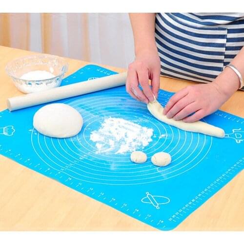 Non-Stick Silicone Mat 50*40cm Baking Pastry Rolling Dough Liner Pad Pastry Cake Bakeware Paste Flour Table Sheet Kitchen Tools