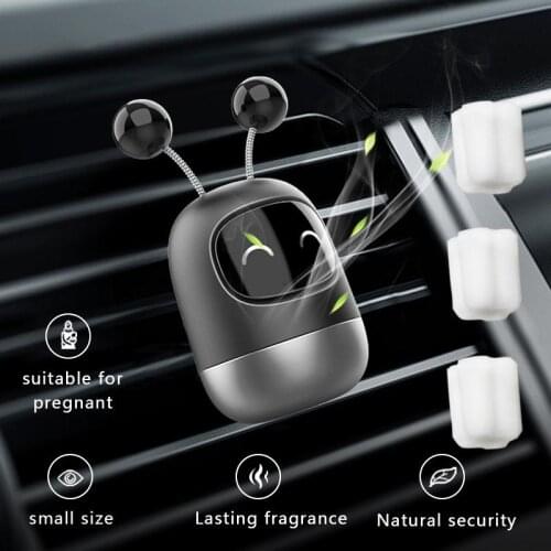 Car Perfume Air Freshener Cute Robot Car Diffuser Aromatherapy Air Vent Freshener For Auto Interior Decor Accessories