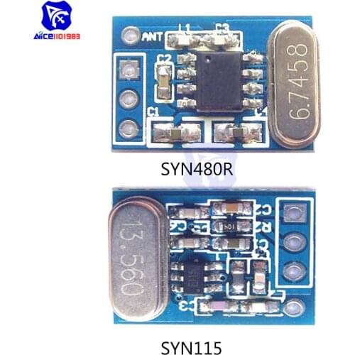 1 Set 433MHz Transmitter Receiver Wireless Module SYN115 Transmitter Module with SYN480R Receiver Module Ask/OOK Chip PCB