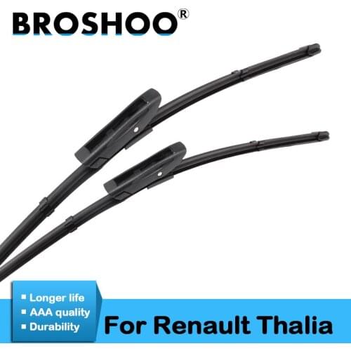 BROSHOO Car Rubber Wiper Blades For Renault Thalia ,1999 2000 2001 2002 2003 2004 2005 2006 2007 2008 2009 2010 2011 2012 2013