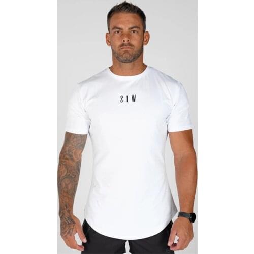 Classic style Fitness short sleeve t shirts Running sport Fashion Contracted sportswear Outdoor Jogger slim Pullover clothing