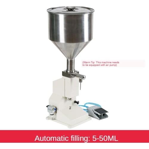Manual filling machine A03 Manual Nail Polish Shampoo Filling Machine 5~50ml for Cream Shampoo Cosmetic Liquid Paste Oil Filler