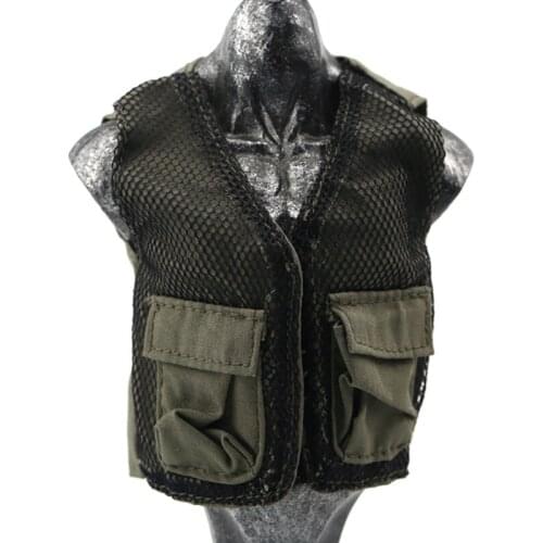 1/6 Scale Unisex Armed Pilot Vest Clothes Men Vest Male Tactical Bulletproof suit Clothing F 12" Action Figure Body Accessories